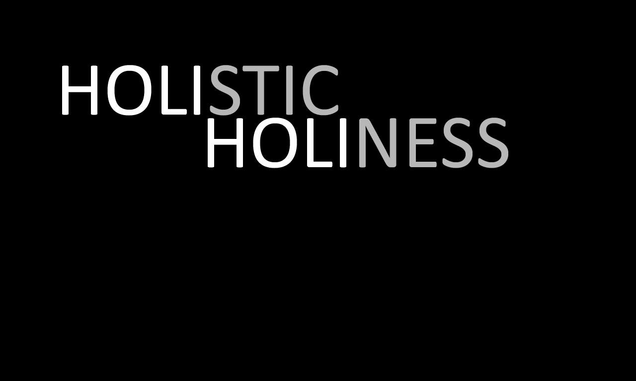 Holistic Holiness 1